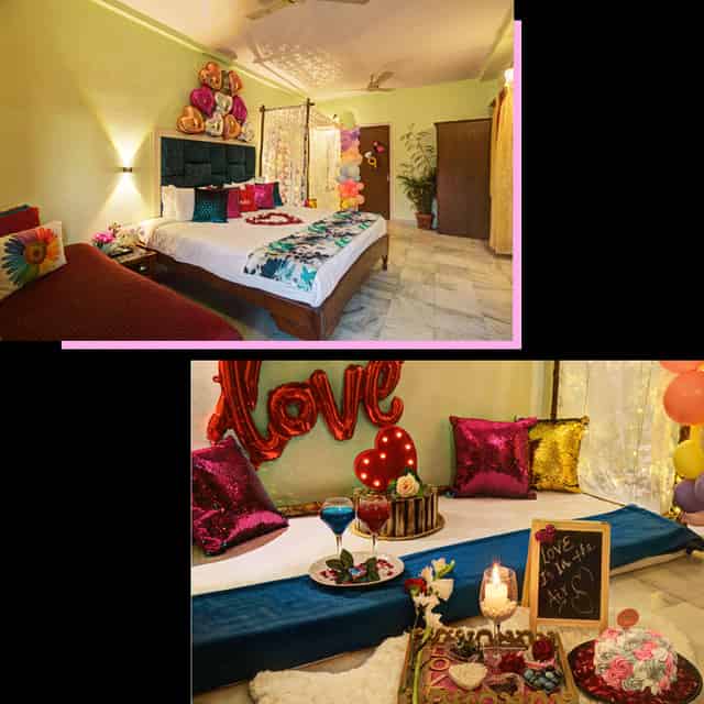 Golden Canopy Date & Love Room Dining