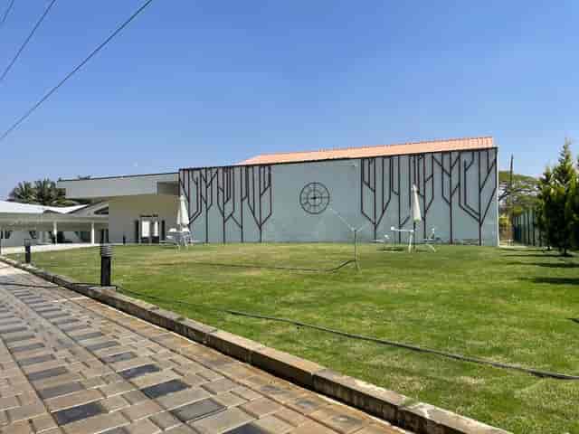 Modern auditorium at Bliss Convention Centre, perfect for conferences and outdoor events.