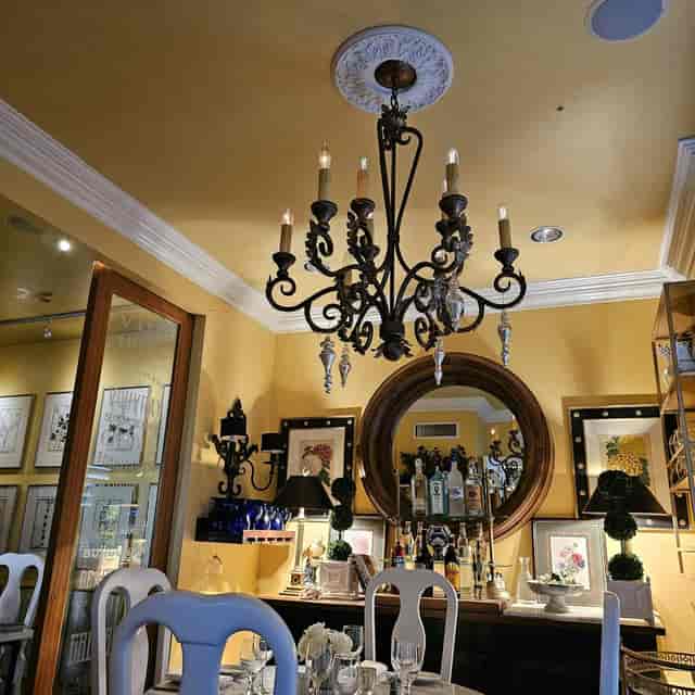 Elegant Hacienda Room at Arcadia Farms Café, perfect for upscale events and private dinners.
