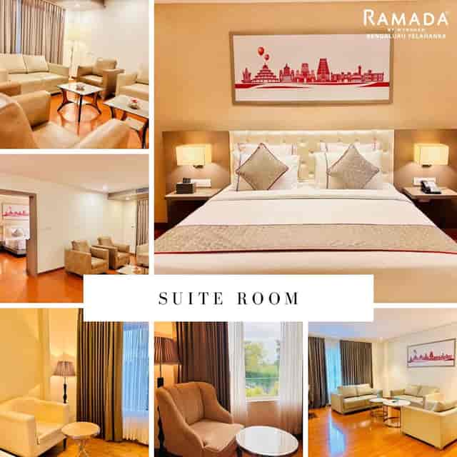 "RYB Lounge suite in Ramada Bengaluru, spacious for corporate meetings and events."