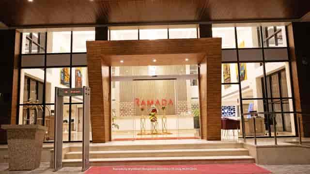 RYB Lounge entrance at Ramada Bengaluru Yelahanka, perfect for meetings and events.