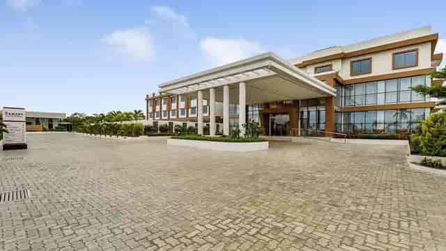 Modern conference center entrance in Ramada Bengaluru Yelahanka, ideal for events and meetings.