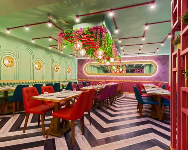 Upstairs dining area