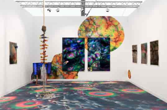 Vibrant abstract art in The Gallery, ideal for art fairs and cultural events.