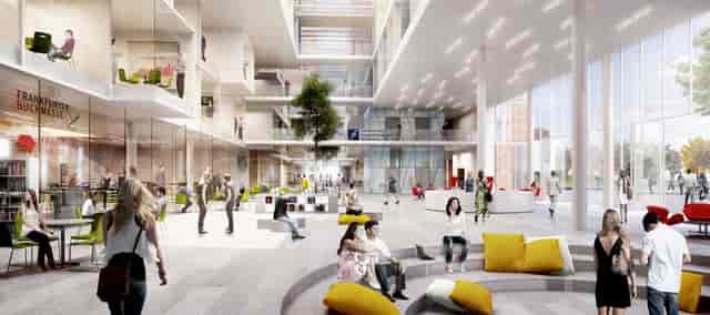 Executive Lounge at Frankfurt School: modern space for networking events and meetings.