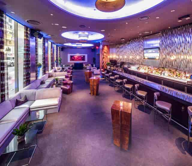 Semi-private VIP room at 48 Lounge, perfect for upscale networking events.