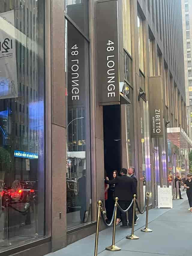 Sleek VIP Room entrance at 48 Lounge for upscale corporate events and styled celebrations.