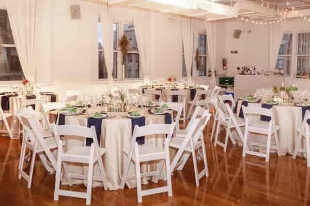 Elegant banquet hall in Midtown Loft & Terrace, perfect for weddings and corporate events.
