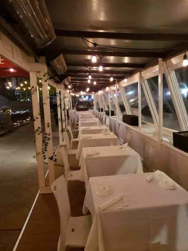 Elegant private event room in Arte Cafe, perfect for gatherings and corporate events.