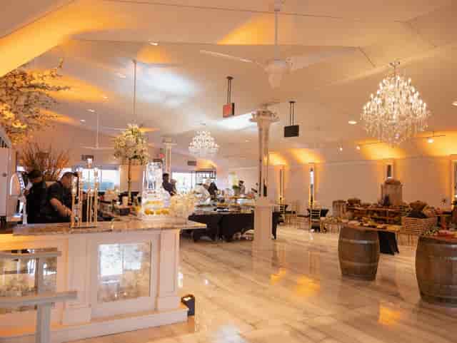 Ceremony Space at Vanderbilt, elegant chandeliers, upscale gatherings, corporate events.