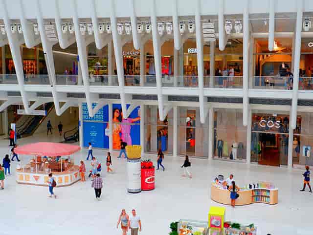 Vibrant Westfield Mall restaurant space for pop-up events and experiential marketing.