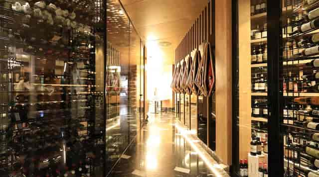 Sophisticated wine cellar in A'Barra, perfect for exclusive tastings and private events.