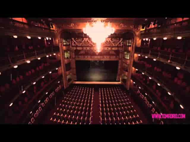 Elegant stage in Sala Principal at Teatro Español, ideal for performances and gala events.