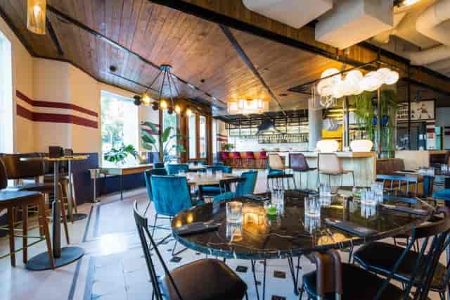 Modern event space at Only YOU Hotel Atocha with elegant seating and natural light.