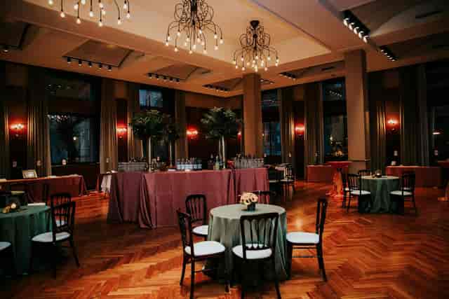 Elegant Baskes Boardroom with lush greenery, perfect for corporate events and social gatherings.