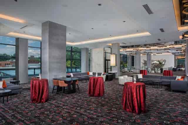 Terrapin Ballroom, modern event space with natural light, ideal for corporate meetings and gatherings.
