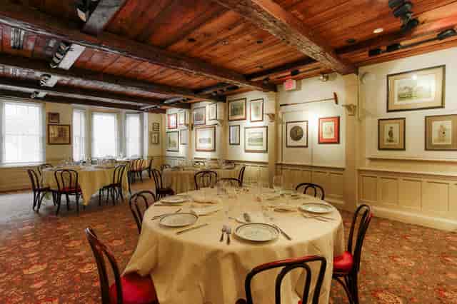 Elegant dining space at Upper Fitzgerald's, perfect for intimate events and gatherings.