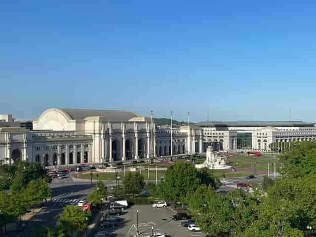 Lower Terrace, Capitol View at 400, elegant venue for corporate events and outdoor gatherings.