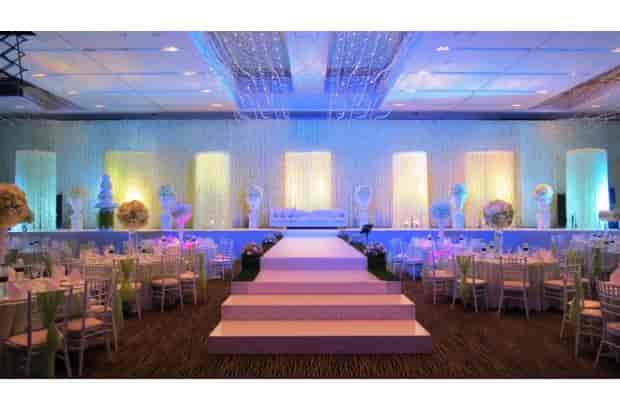 Elegant Crystal Ballroom at Sofitel Abu Dhabi, perfect for galas and fashion shows.