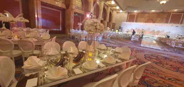 Grand Ballroom at InterContinental Abu Dhabi, elegant banquet setup for luxury events.