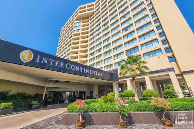 InterContinental Abu Dhabi hotel's façade, ideal for luxury events and meetings.