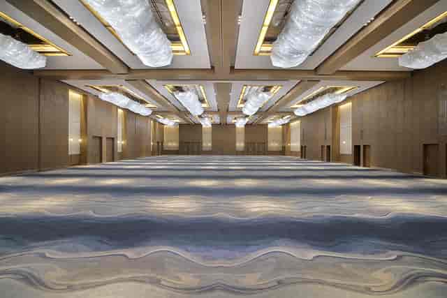 Elegant banquet hall in Hilton Abu Dhabi Yas Island for versatile events and conferences.