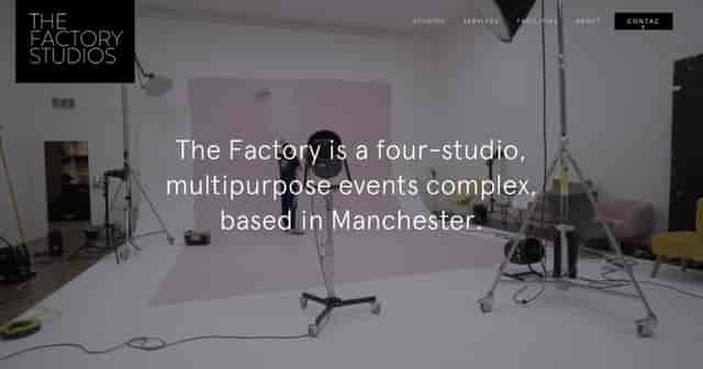 Versatile photo studio in Manchester with ample lighting for events and presentations.