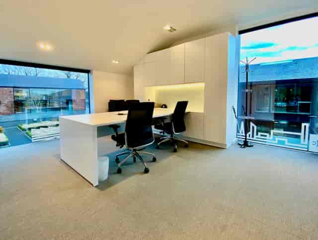 Modern office space in The Colony, ideal for collaborative meetings and events.