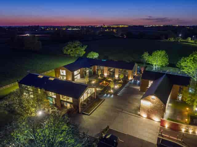 Meeting Rooms in The Colony: modern outdoor venue with beautiful landscaping for events.