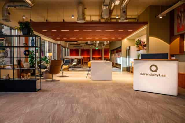Modern conference room in Serendipity Labs Manchester for meetings and events.