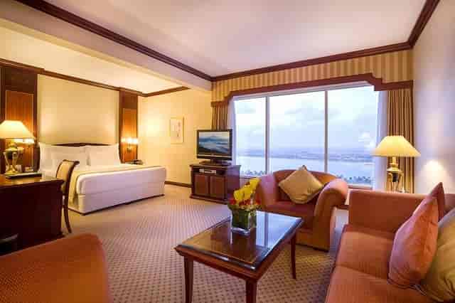 Well-appointed suite at Corniche Hotel Abu Dhabi, ideal for business events and meetings.
