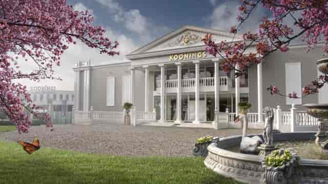 Orangery Koonings venue with classic architecture, ideal for upscale events and gatherings.