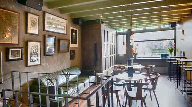Stylish event space in Art Hotel Amsterdam, perfect for networking and meetings.