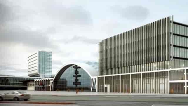 RAI Amsterdam Exhibition Hall with modern architecture, ideal for conferences and exhibitions.