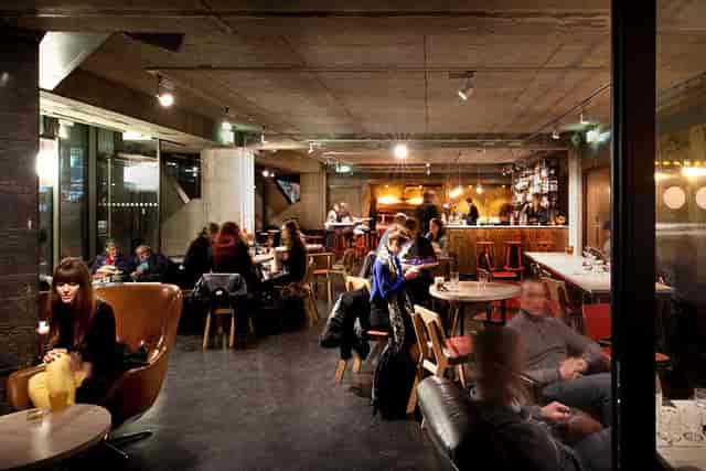 American Bar Restaurant at London Coliseum, modern venue for meetings and events.