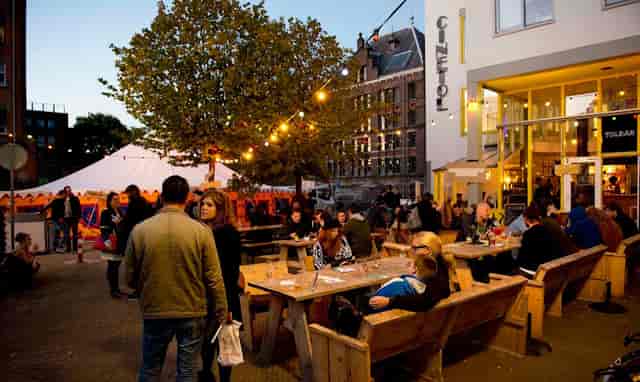Vibrant outdoor event space in Tuinkamer, perfect for social gatherings or networking.