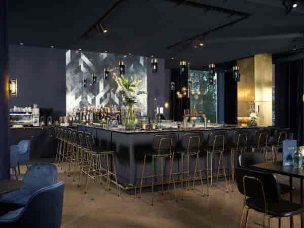 Sophisticated event space at Club Pampus, ideal for cocktail receptions and networking.