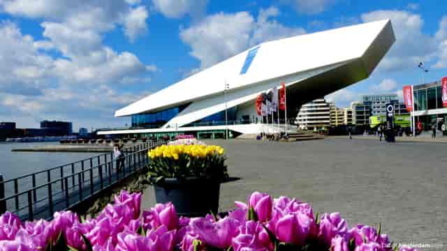 Modern Waterfront venue at Eye Film Museum, perfect for scenic events and gatherings.