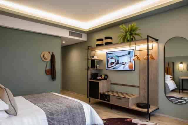 Stylish hotel suite in Courtyard Hotel Waterfall City, perfect for retreats and meetings.