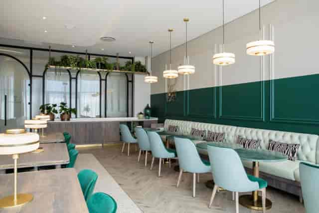 Stylish lounge at Courtyard Hotel Waterfall City, perfect for intimate events and meetings.