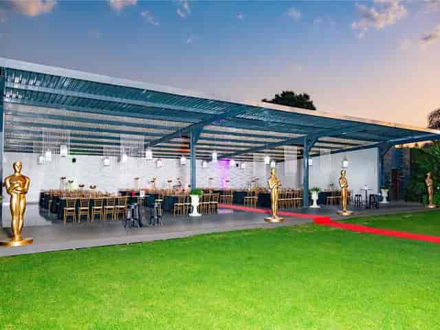 Stylish Garden Arena Cascades venue with elegant decor for upscale awards ceremonies and galas.