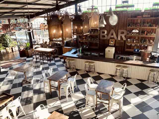 Sir James van der Merwe at Katy's Palace Bar, perfect for networking events and gatherings.