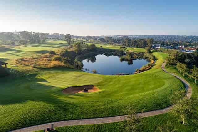 Serene golf course conference center at The Country Club Johannesburg, ideal for events.
