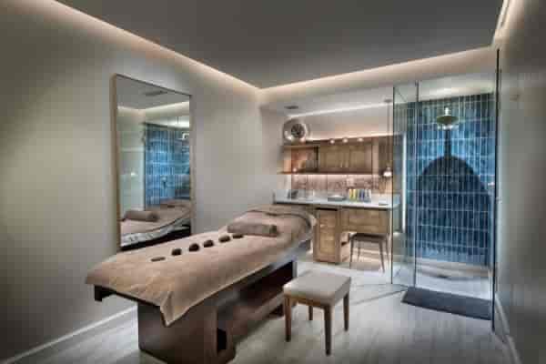 Serene spa treatment room at Breakaway Rooms, ideal for wellness retreats and events.