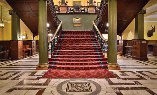 Elegant staircase in The Anglo Platinum Room, perfect for receptions and events.