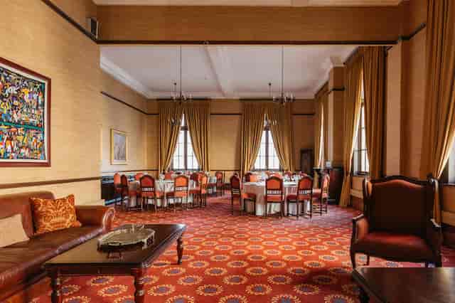 Elegant Mvela Room at Rand Club, ideal for corporate meetings and upscale events.