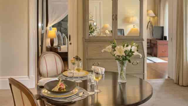 Board Room at Hemingways Nairobi, elegant dining setup for intimate meetings and events.