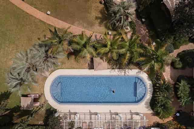 Elegant outdoor pool in Hemingways Nairobi, ideal for summer events and retreats.
