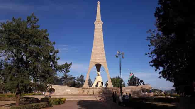General Galleries monument in Uhuru Gardens, ideal for outdoor events and gatherings.