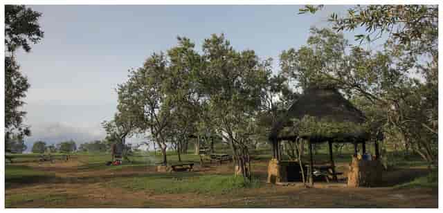 Camping grounds in Hell's Gate: serene venue for gatherings and team-building events.